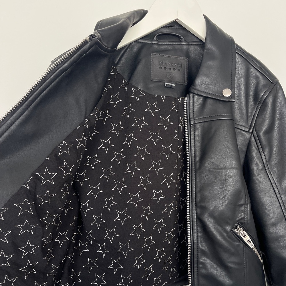 BLANKNYC | Over the Moon Faux Leather Jacket Black Size S - Picture 3 of 8